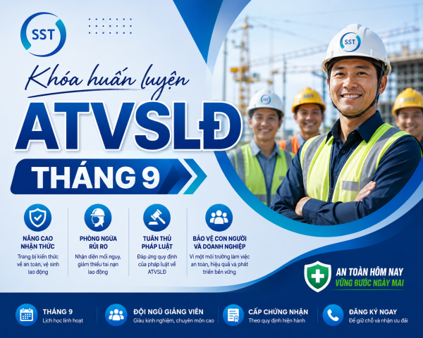 Khóa huấn luyện an toàn vệ sinh lao động tháng 9/2026